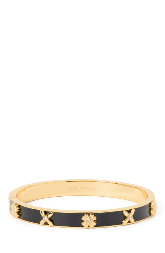 KH667_Hinged Bangle_Black/Gold
