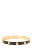 KH667_Hinged Bangle_Black/Gold