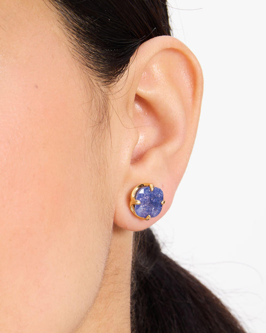 KH901-Pop Of Joy 10mm Spade Flower Studs