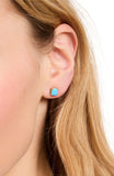 KH931_Squr Studs 6Mm_Turquoise