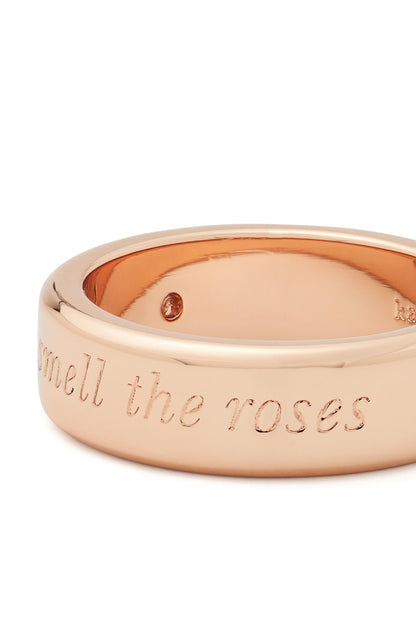 Stop And Smell The Roses Idiom Ring
