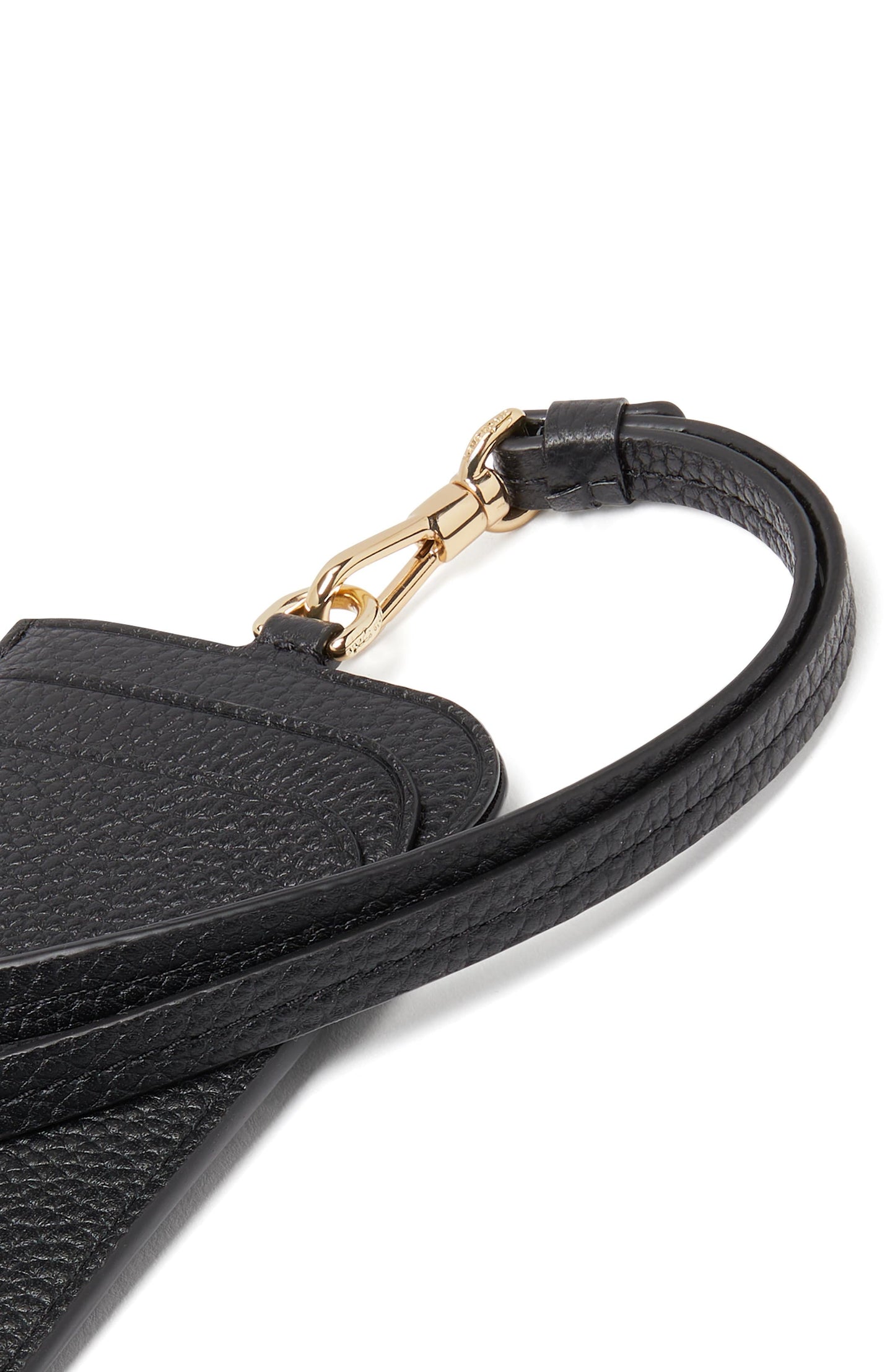 Ava Pebbled Leather Lanyard