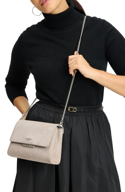Grace Glitter Suede Clutch