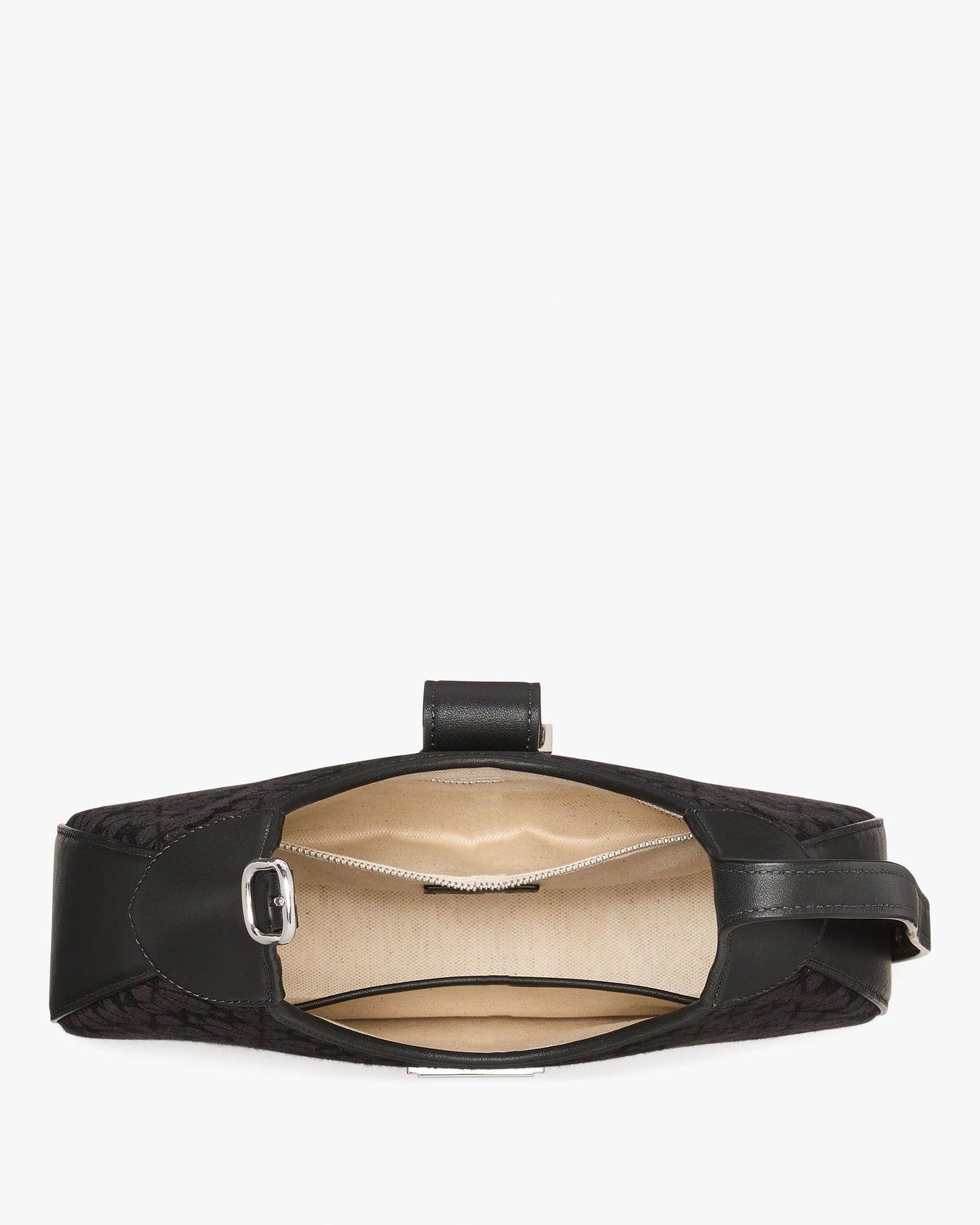 ki455-Spade Flower Jacquard Nouveau Small Shoulder Bag-Black Multi