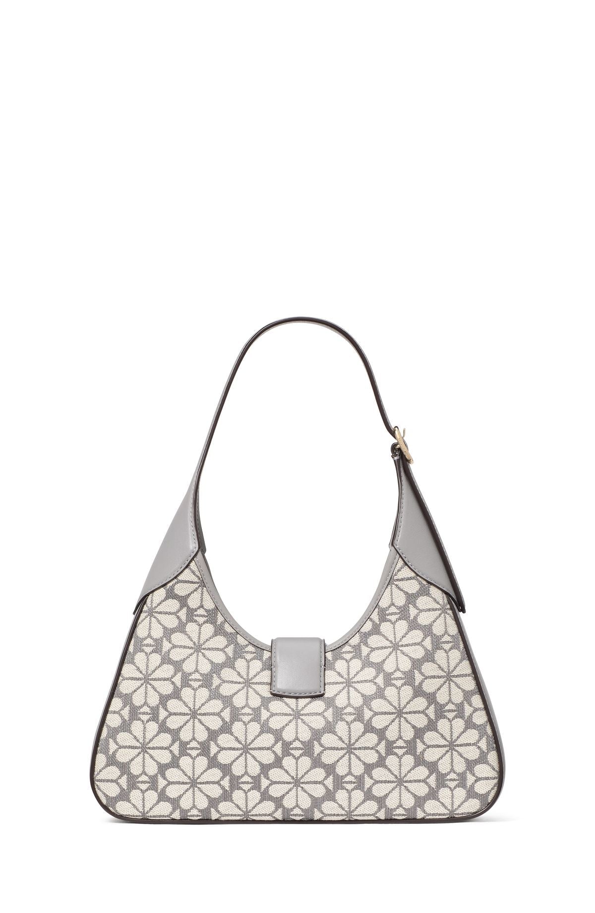 ki455-Spade Flower Jacquard Nouveau Small Shoulder Bag-Grey Multi