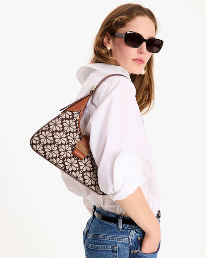 ki455-Spade Flower Jacquard Nouveau Small Shoulder Bag