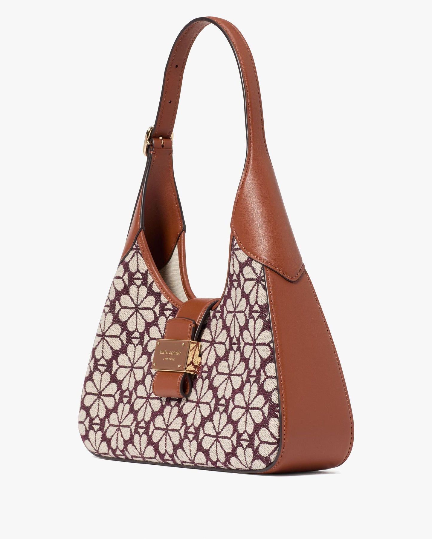 ki455-Spade Flower Jacquard Nouveau Small Shoulder Bag