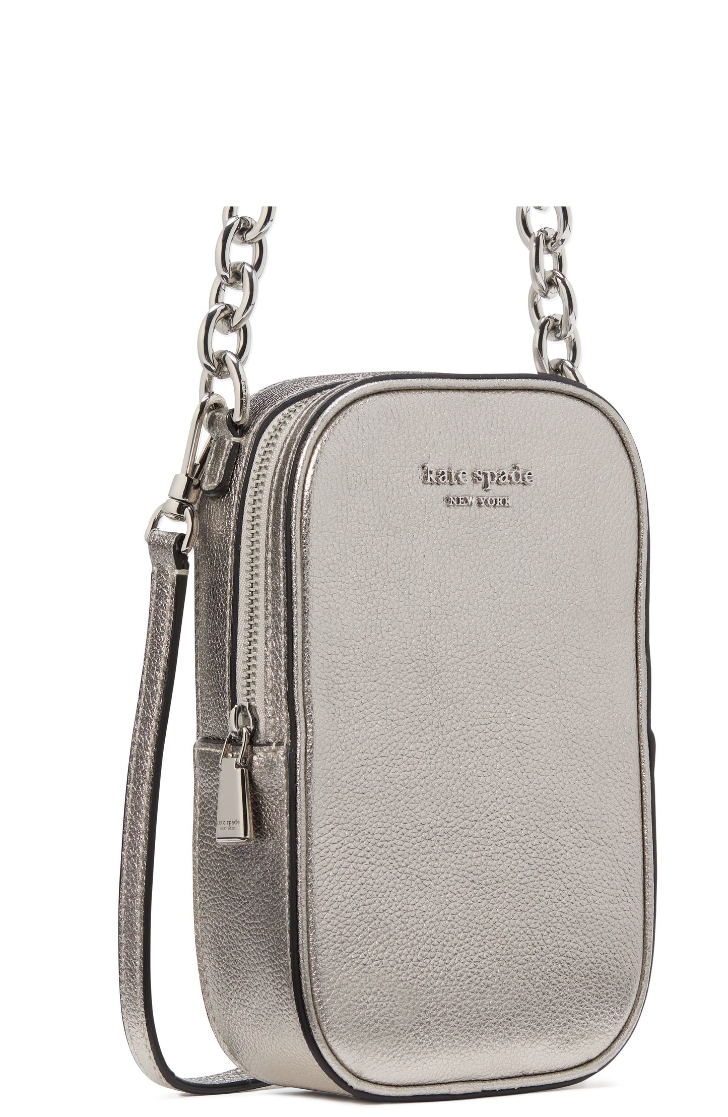 Jolie Metallic Chain Phone Crossbody