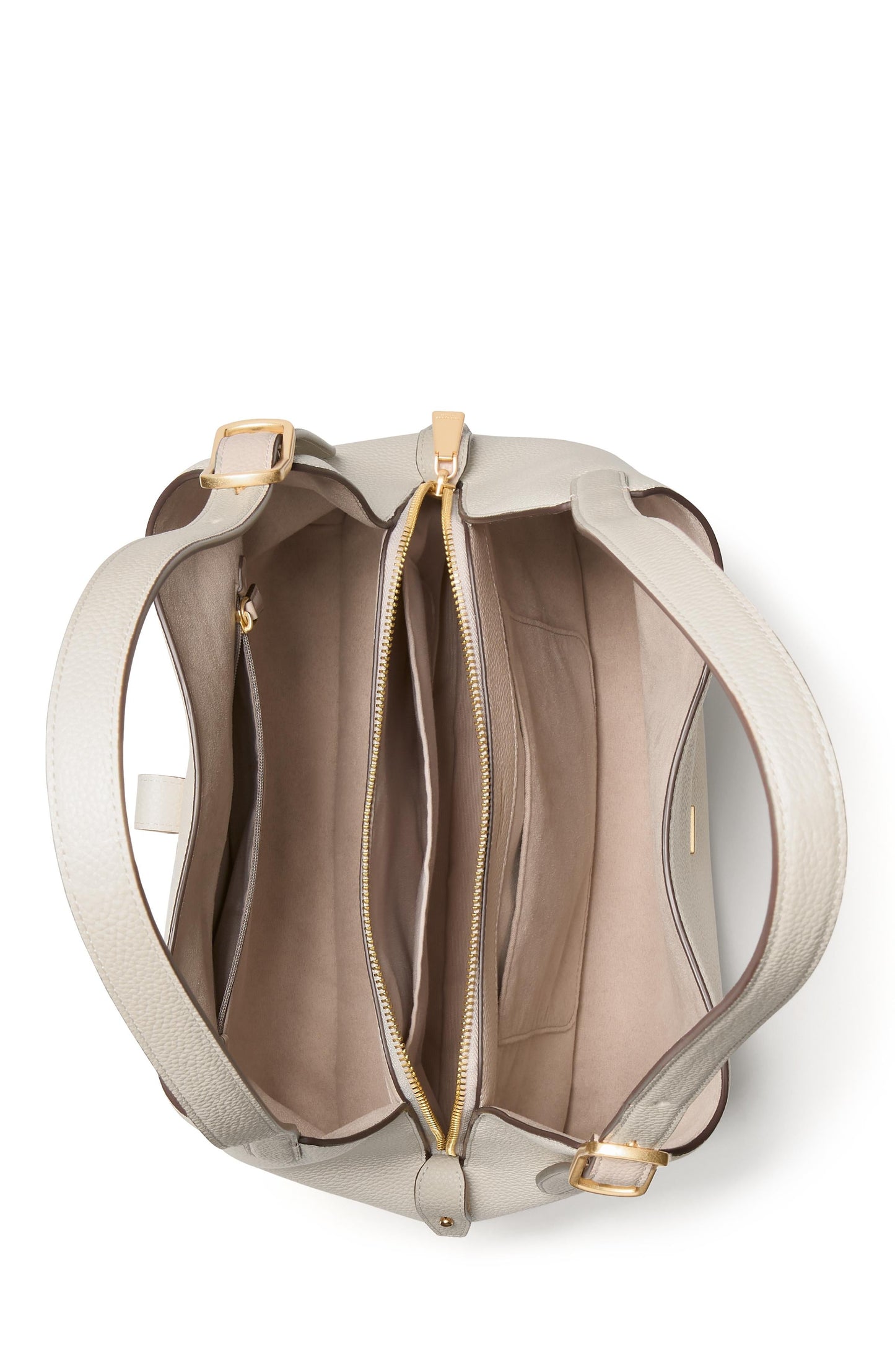 Deco Colorblocked Pebbled Leather Large Shoulder Bag