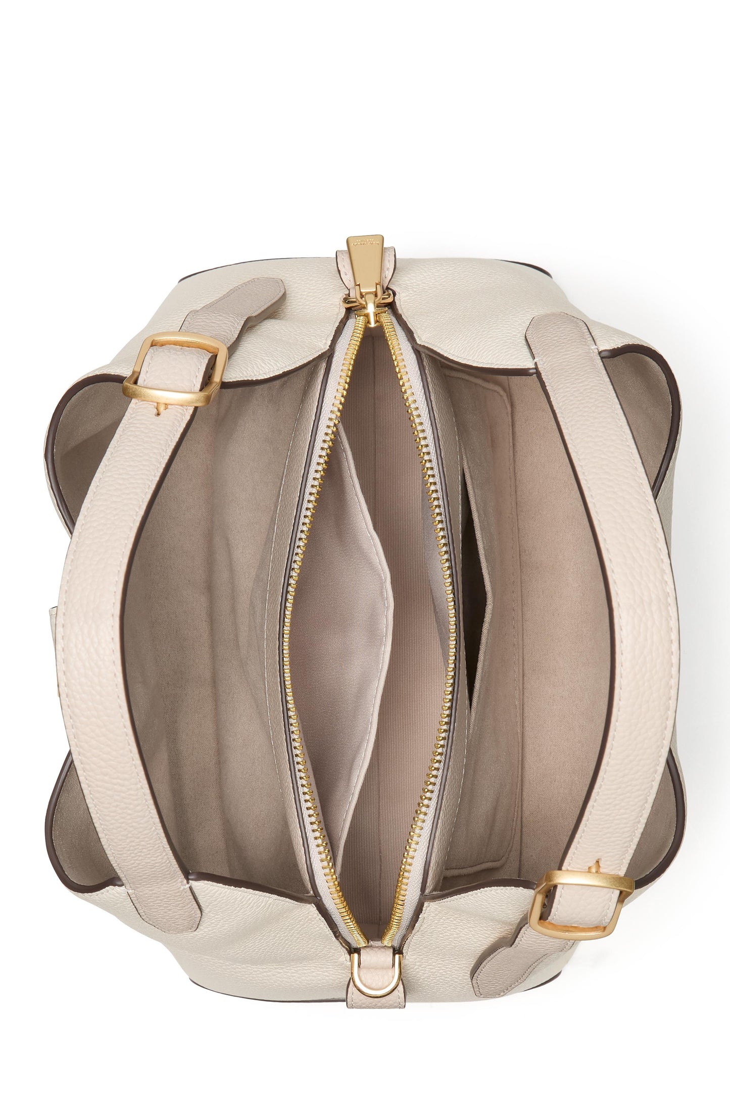 Deco Colorblocked Pebbled Leather Crossbody Tote