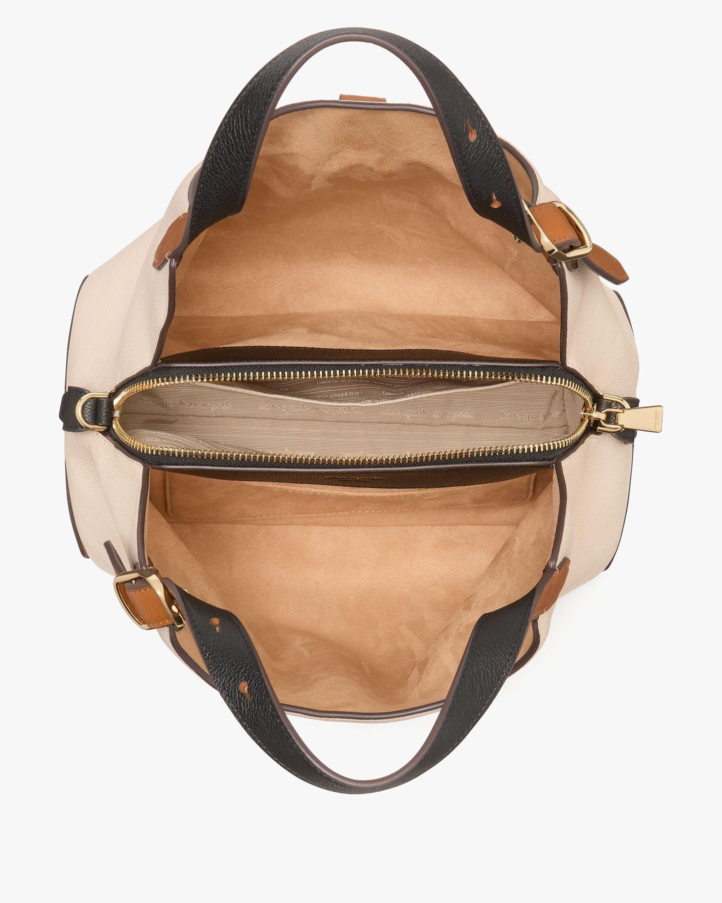 Deco Colorblocked Pebbled Leather Crossbody Tote