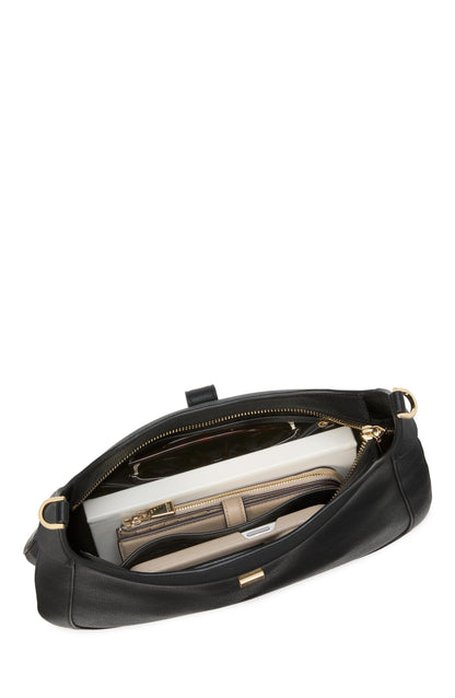 Deco Pebbled Leather Hobo
