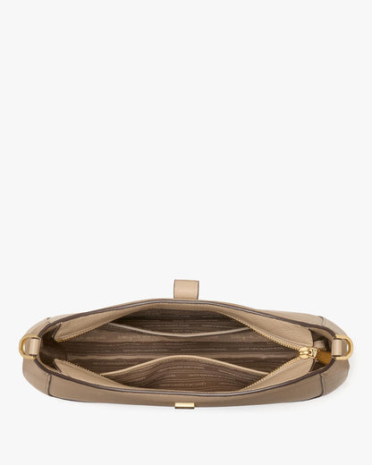 Deco Pebbled Leather Hobo