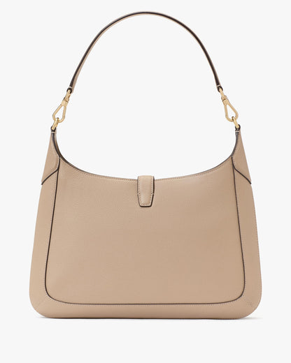 Deco Pebbled Leather Hobo