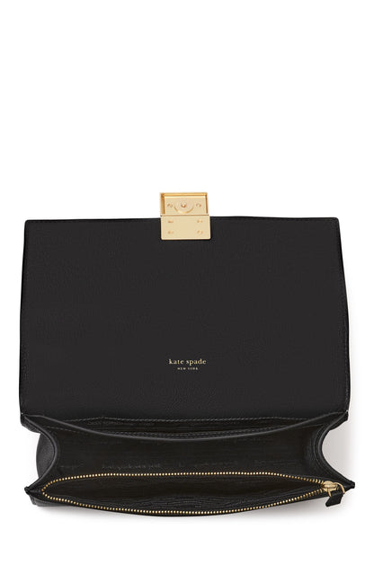 Deco Pebbled Leather Chain Shoulder