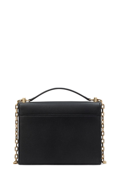 Deco Pebbled Leather Chain Shoulder