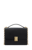 KI555-Deco Chain Shoulder Bag-Black