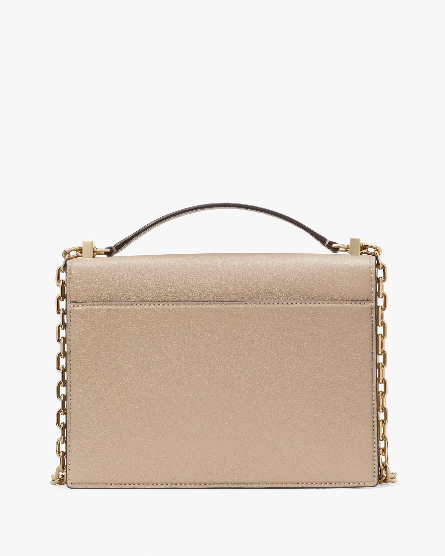 Deco Pebbled Leather Chain Shoulder