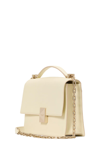 Deco Pebbled Leather Chain Shoulder