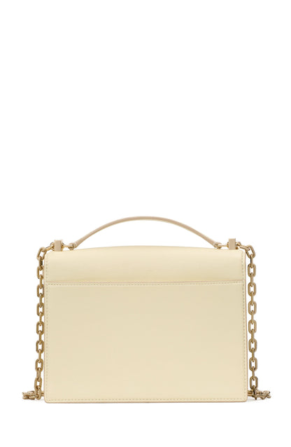 Deco Pebbled Leather Chain Shoulder