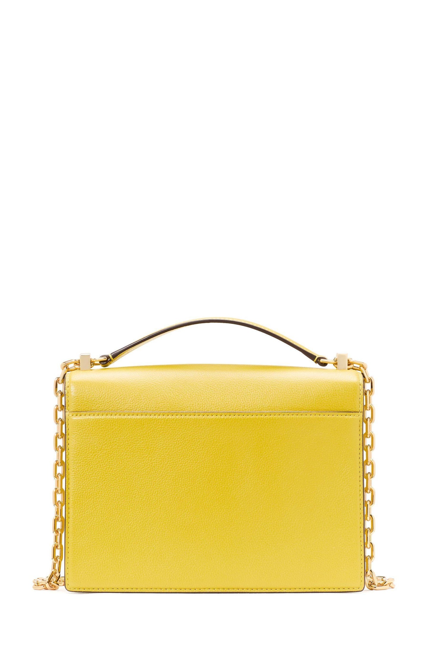 Deco Pebbled Leather Chain Shoulder