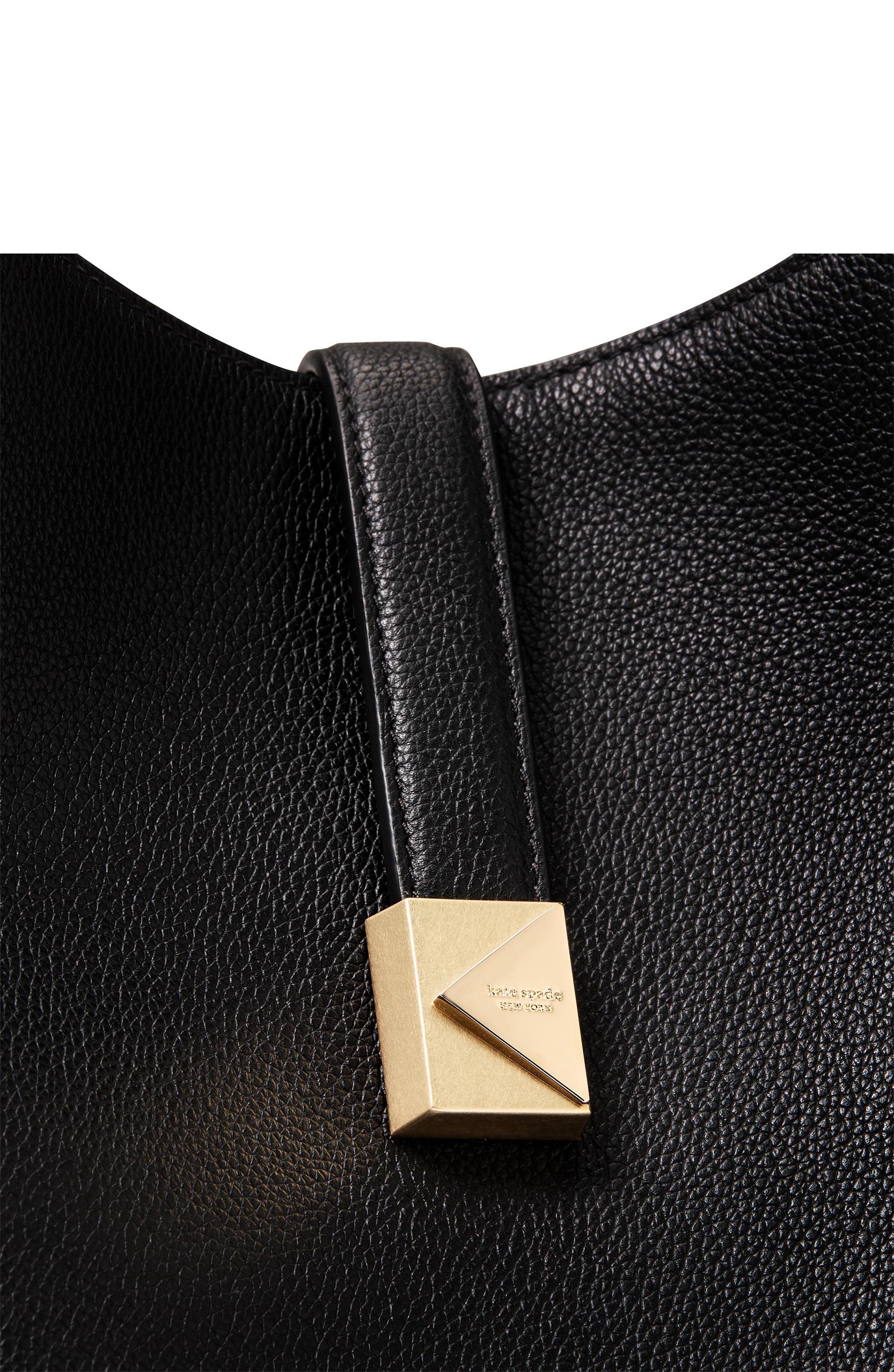 KI556-Deco Large Shoulder Bag-Black