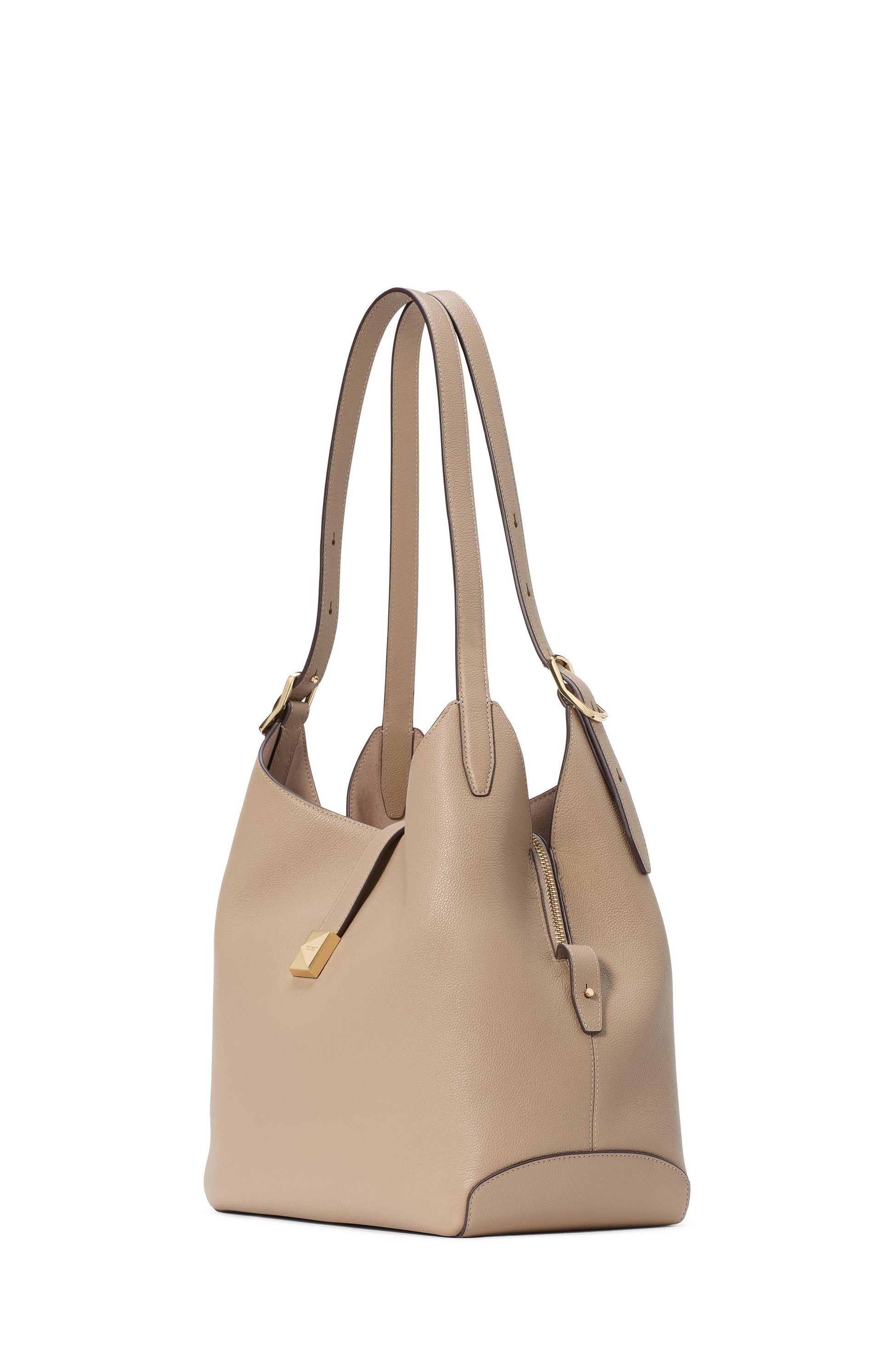 KI556-Deco Large Shoulder Bag-Timeless Taupe