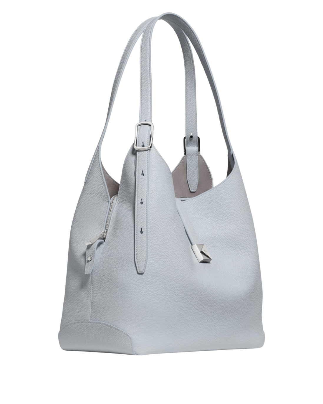 KI556-Deco Large Shoulder Bag-Pale Sapphirine