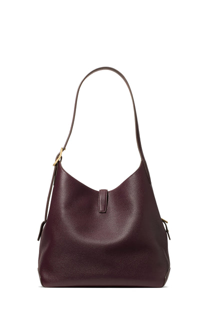 KI556-Deco Large Shoulder Bag-Blackberry Jam