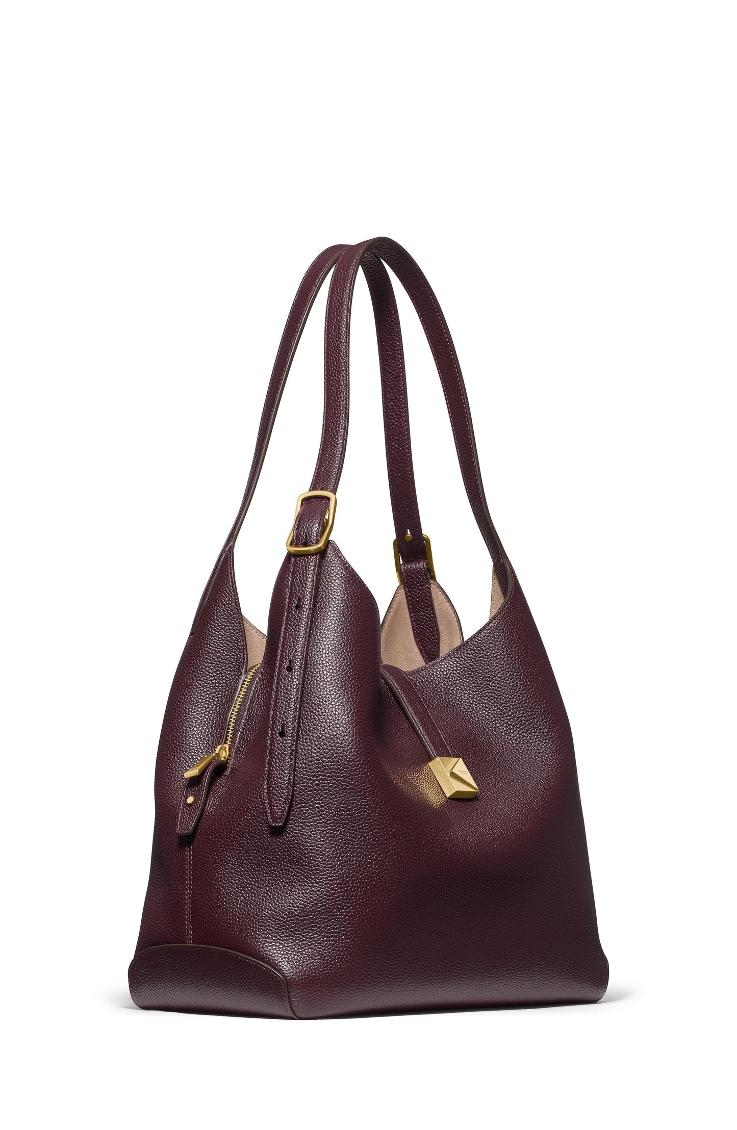KI556-Deco Large Shoulder Bag-Blackberry Jam
