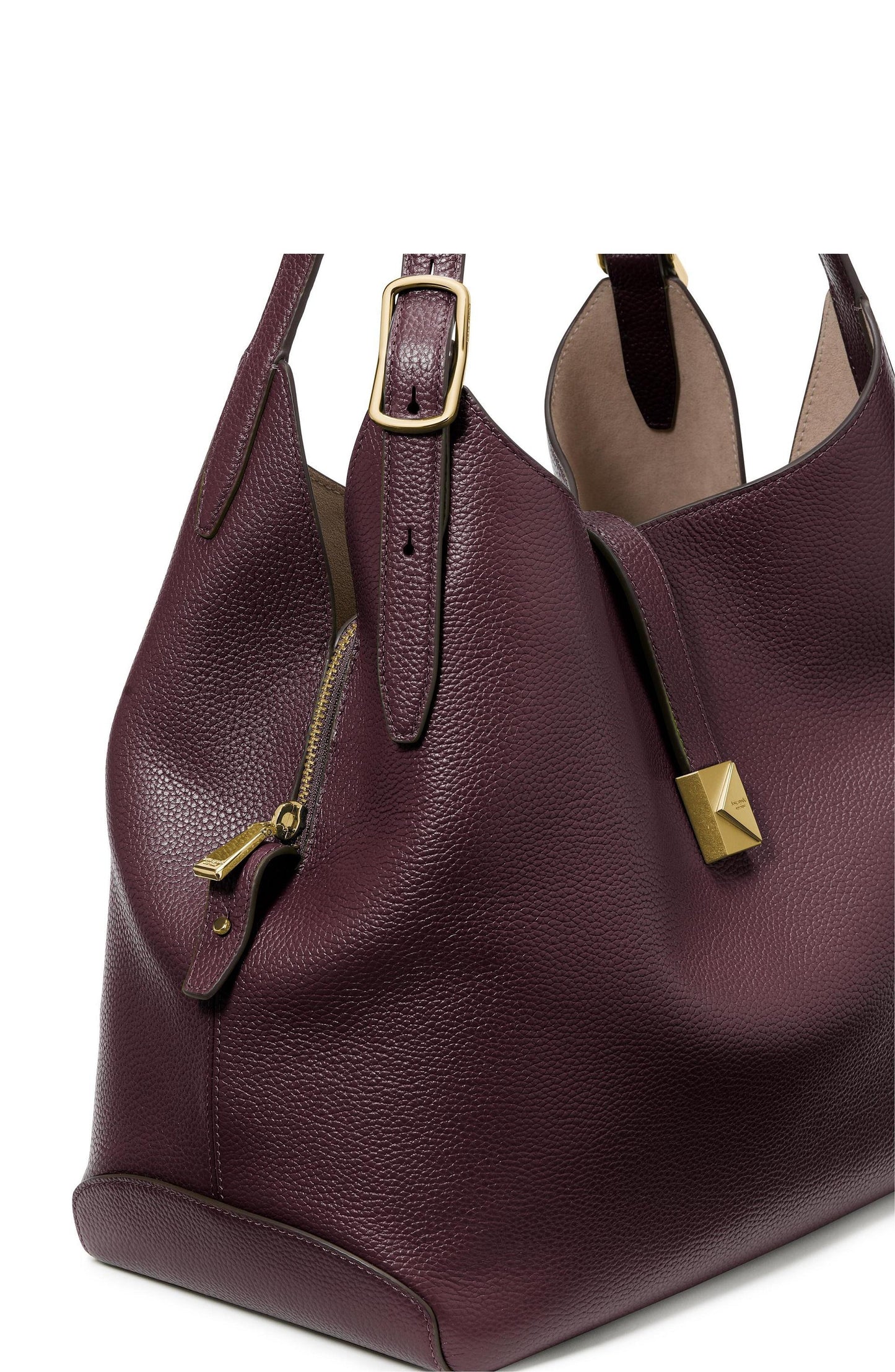 KI556-Deco Large Shoulder Bag-Blackberry Jam