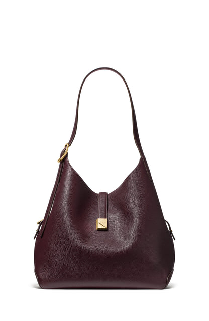 KI556-Deco Large Shoulder Bag-Blackberry Jam