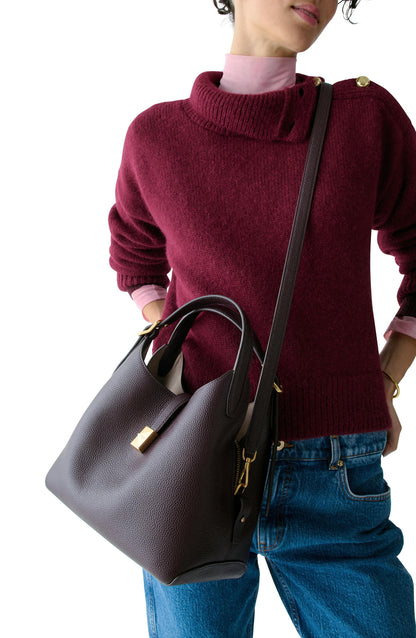 KI557-Deco Crossbody Tote-Blackberry Jam