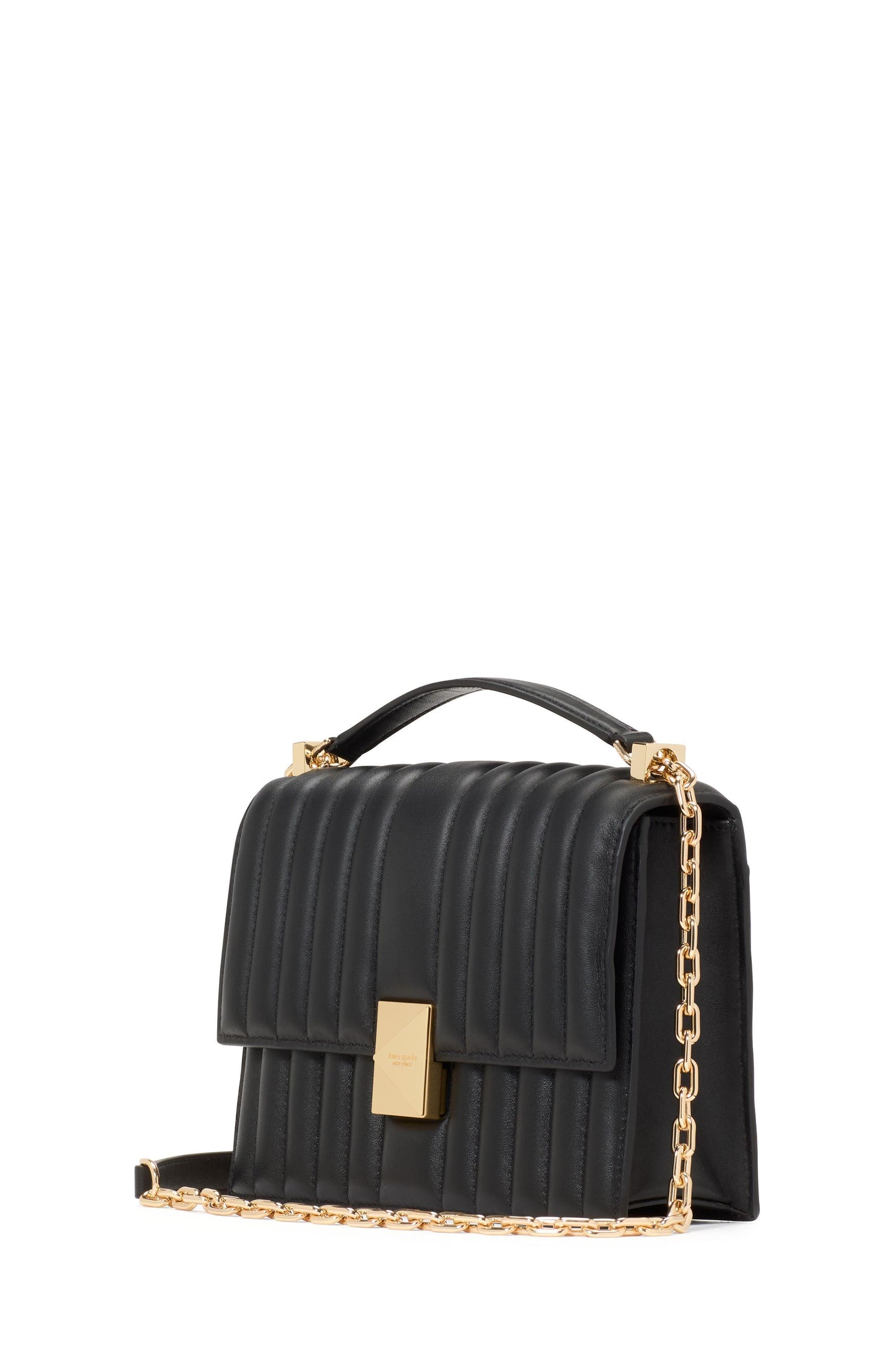 Deco Quilted Leather Chain Shoulder