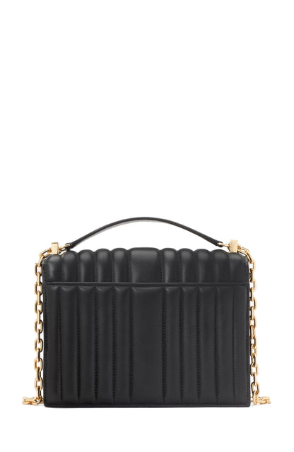 Deco Quilted Leather Chain Shoulder