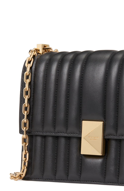 Deco Quilted Leather Chain Shoulder