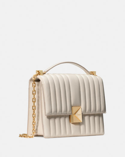 Deco Quilted Leather Chain Shoulder