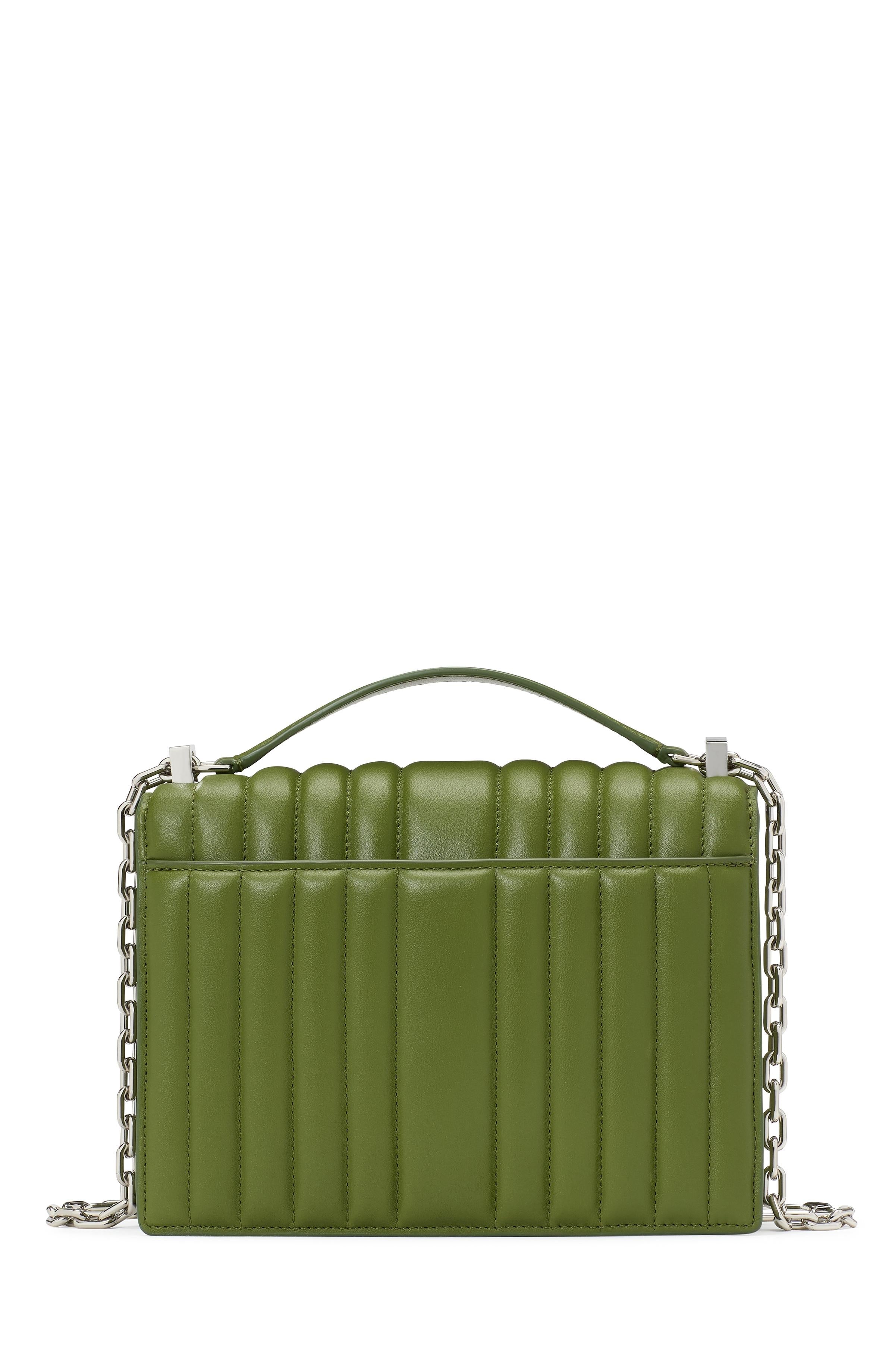 KI561-Deco Quilted Chain Shoulder Bag-Jungle Vine