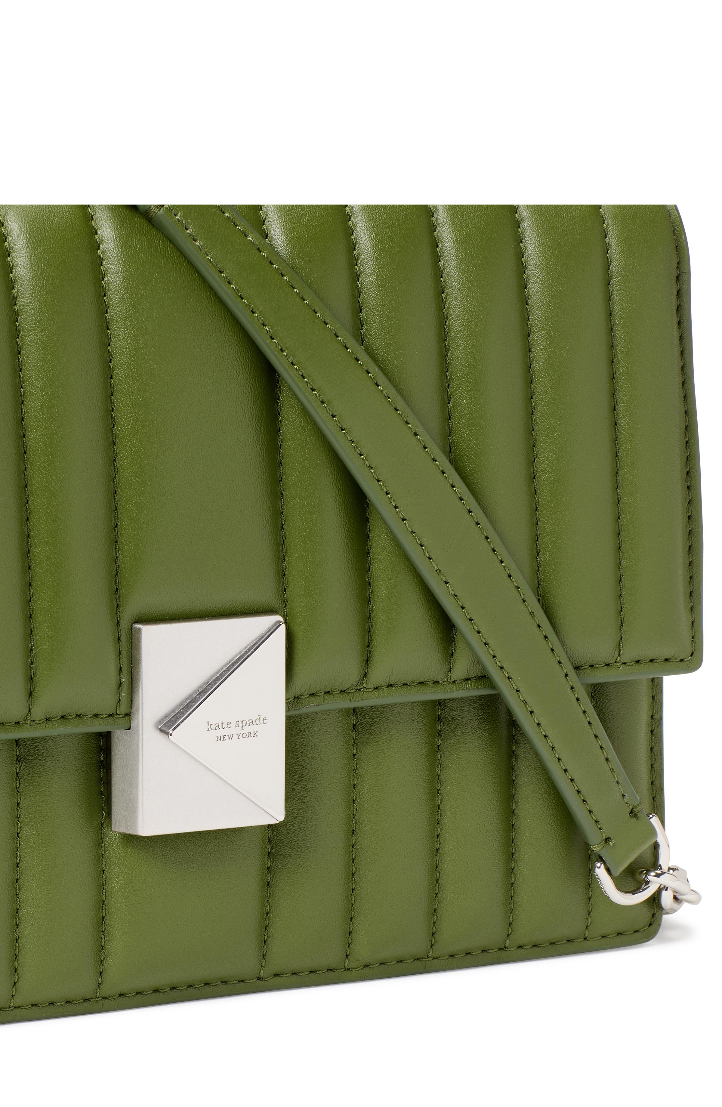 KI561-Deco Quilted Chain Shoulder Bag-Jungle Vine