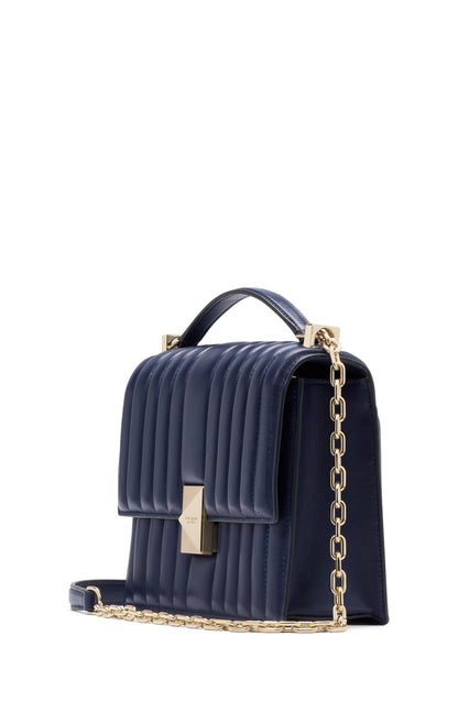 Deco Quilted Leather Chain Shoulder