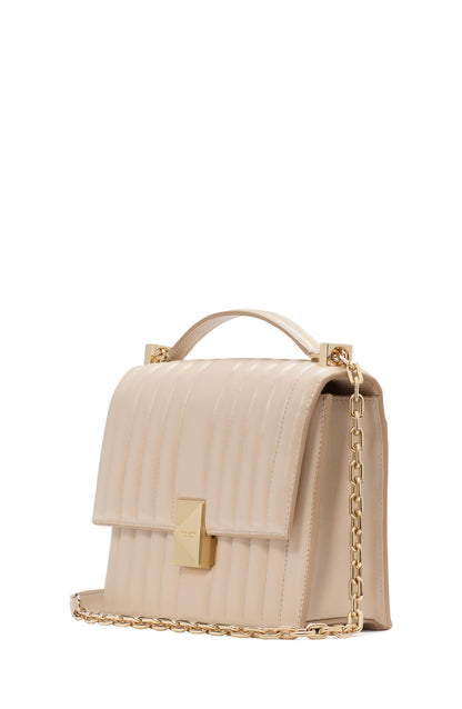 Deco Quilted Leather Chain Shoulder
