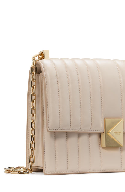 Deco Quilted Leather Chain Shoulder