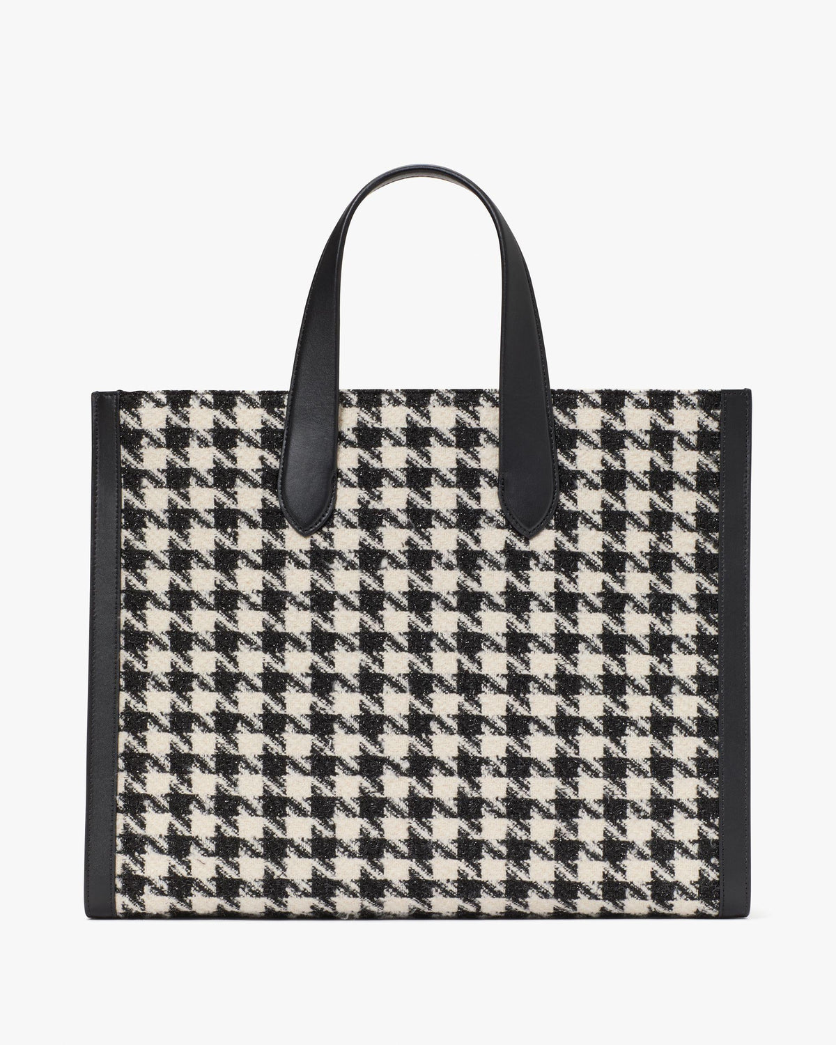 Manhattan Houndstooth Tweed Large Tote