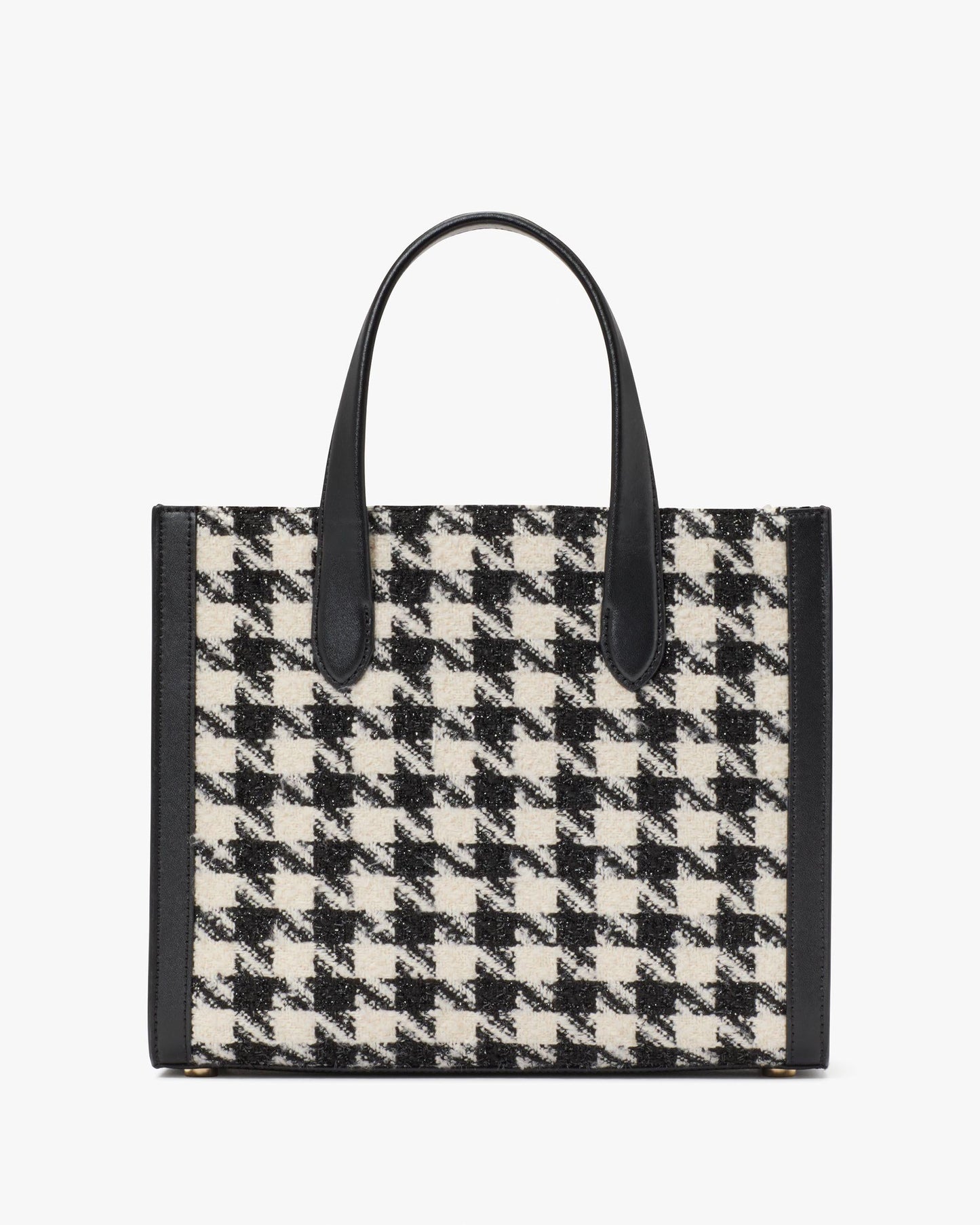 Manhattan Houndstooth Tweed Small Tote