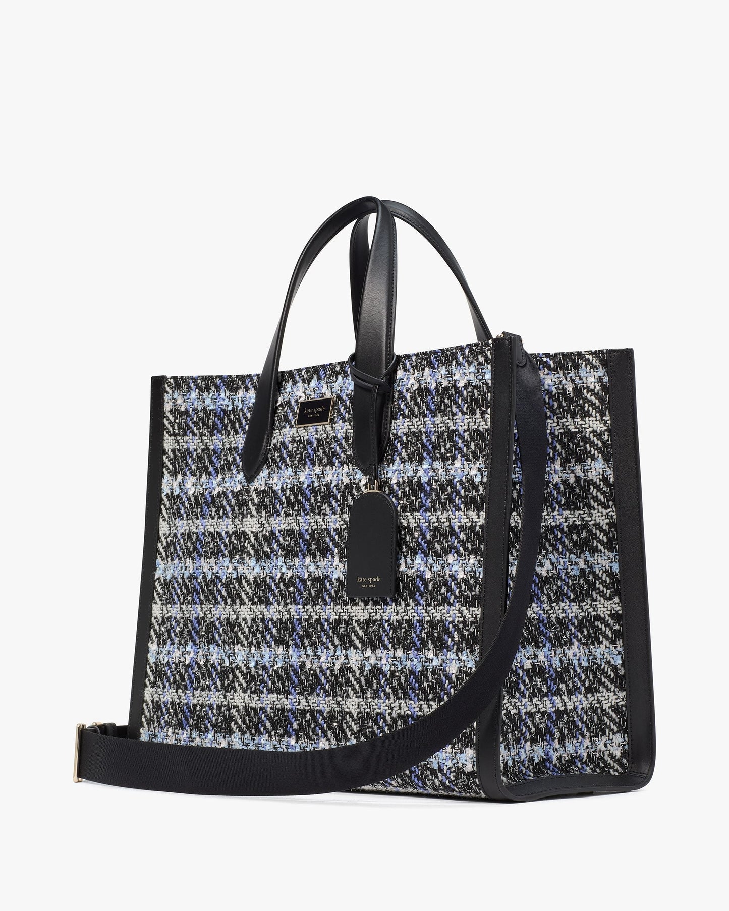 Manhattan Plaid Tweed Large Tote
