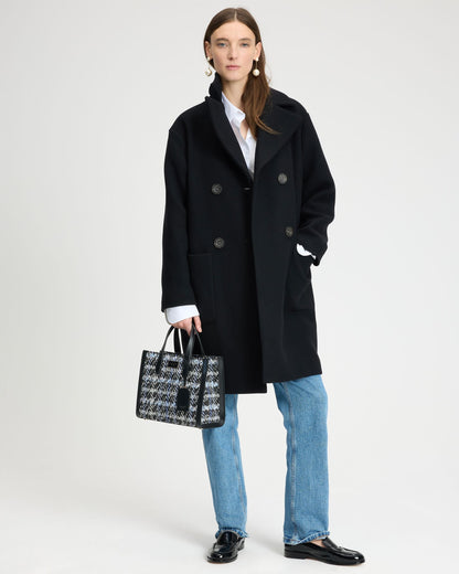 Manhattan Plaid Tweed Small Tote