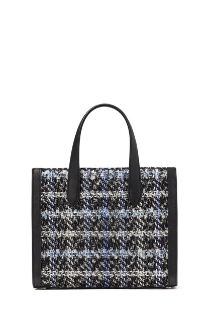 Manhattan Plaid Tweed Small Tote