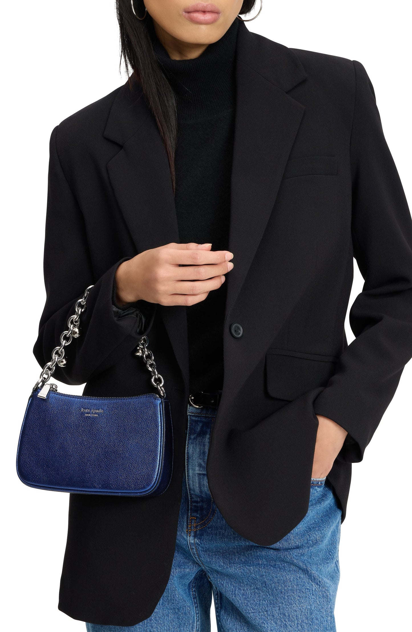 Jolie Metallic Small Convertible Crossbody