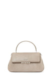 Grace Glitter Suede Small Top-Handle Bag