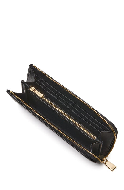 KI673-Devin Zip Around Continental Wallet-Black